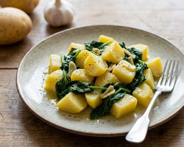 Blitva - Croatian Potatoes with Spinach
