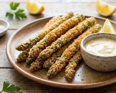 Crispy Asparagus in Panko Breading