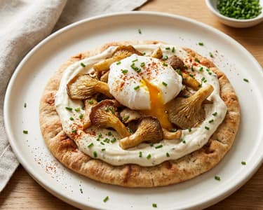 Flatbread with Oyster Mushrooms | Hearty & Fresh