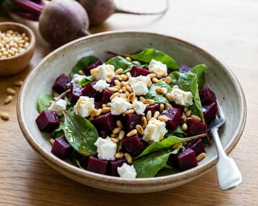 Beetroot Salad with Goat Cheese | Vegetarian Delight