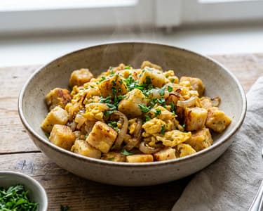 Roasted Dumplings with Egg