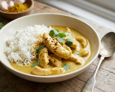 Creamy Chicken Curry with Jasmine Rice