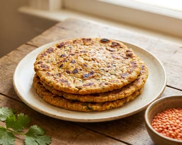 Indian Flatbreads from Red Lentils