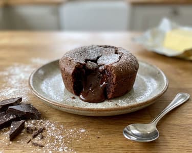 Schokokuchen mit flüssigem Kern