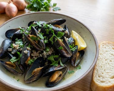 Mussels in Wine