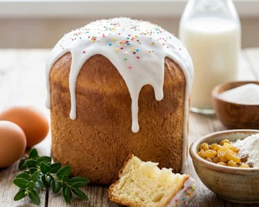 Paska- ukrainisches Hefebrot zu Ostern