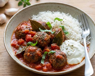 Minced Meatballs in Tomato Sauce