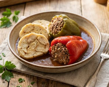 Stuffed Bell Peppers with Minced Meat