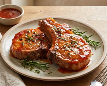 Sweet and Sour Pork Chops from the Oven