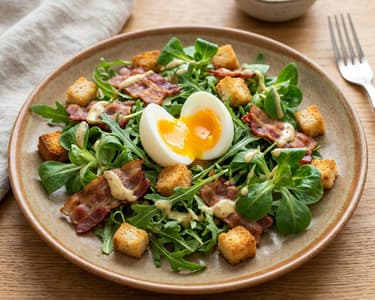 Salad with Egg and Bacon