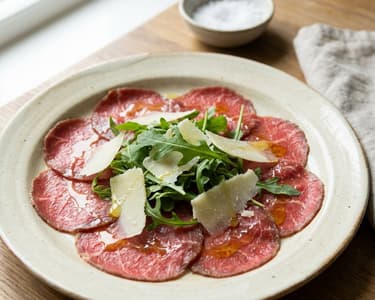 Beef Carpaccio with Arugula & Parmesan