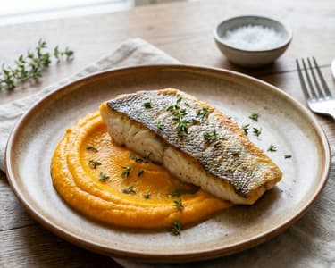 Zander mit Karottenpüree