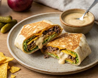 Cheeseburger Crunch Wrap