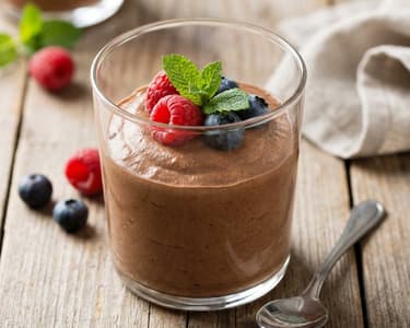 Chocolate Mousse with Fruits