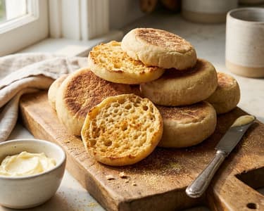 English Muffins | Fluffy Breakfast Classic