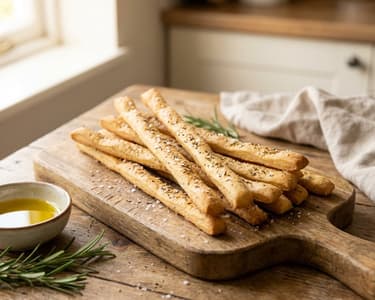 Crispy Rosemary Grissini | The ideal Aperitif Snack