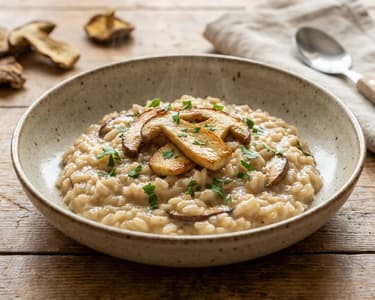 Creamy Porcini Mushroom Risotto