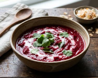 Creamy Beetroot Curry with Coconut Milk