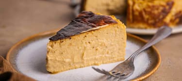 Basque Kürbis Cheesecake