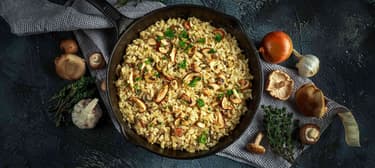 Veganes Pilz Risotto
