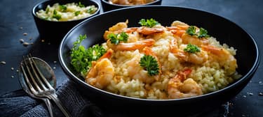 Risotto mit Garnelen