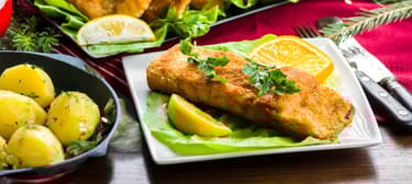 Gebackener Karpfen mit Erdäfpelsalat