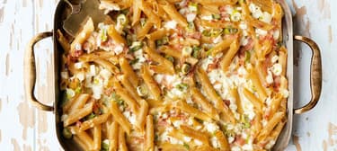 Nudelauflauf mit Hüttenkäse