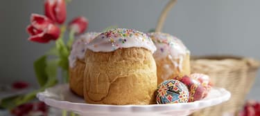 Paska- ukrainisches Hefebrot zu Ostern