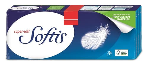 verschiedene Ausführung Softis Taschentücher  15x 9 Stk  Neu!! 