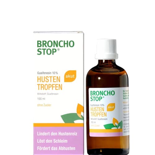 BRONCHOSTOP Guaifenesin 10 acute cough drops