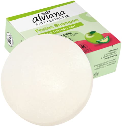 alviana BIO Festes Shampoo Apfel & Aloe Vera