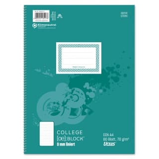 Cervantes Karteiblock A4 Liniert - 50 Blatt, 70 G/m², Für Schule & Büro