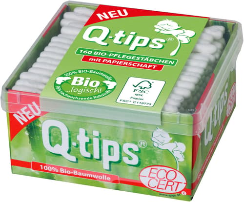 Q-tips® Pflegestäbchen Duo-Applikatoren – 24 X 30 Stück, Mit Abgeflachter Und Spitzer Seite