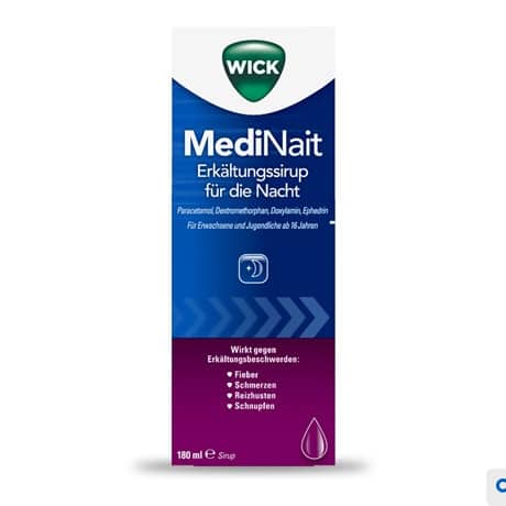 Wick Medinait Erkaltungssirup Fur Die Nacht