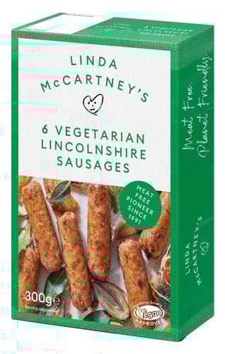 Linda McCartney´s 6 x Pea Protein Vegan Linconshire Sausages