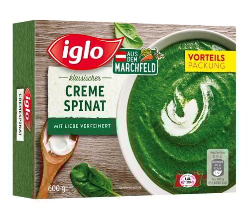 Iglo Cremespinat - Gurkerl.at — dein neuer Online-Markt