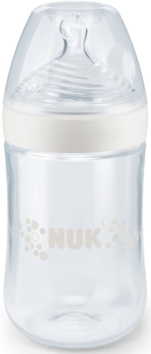 Nuk Nature Sense Babyflasche 6 18 Monate M Milch Mit Brustahnlichem Silikon Trinksauger Bpa Frei 1 Stuck 260 Ml Inhalt Weiss
