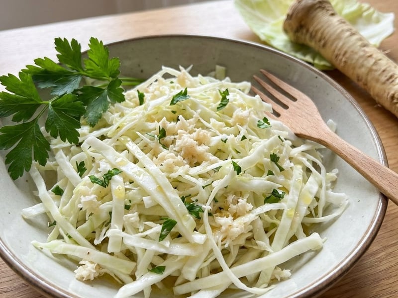 Coleslaw with Horseradish | Refreshing & Spicy