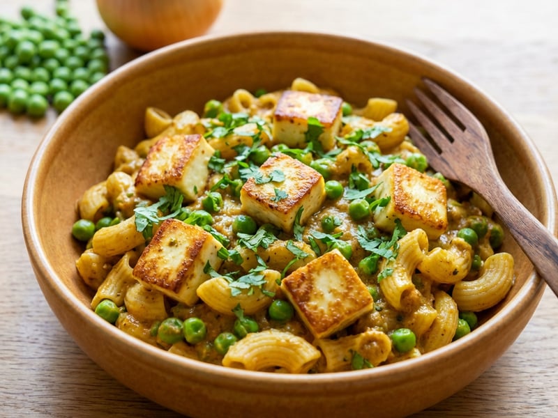 Matar Paneer Pasta