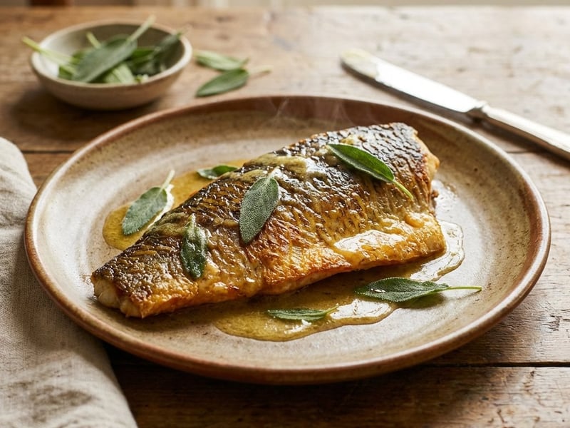 Gebratener Karpfen in Salbeibutter | Knusprig & Fein