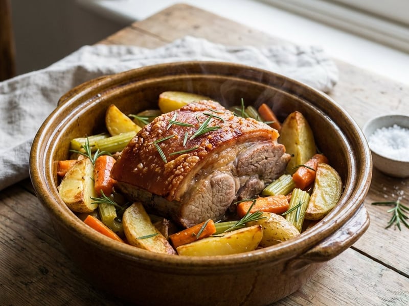 Pork Shoulder with Rosemary and Potatoes