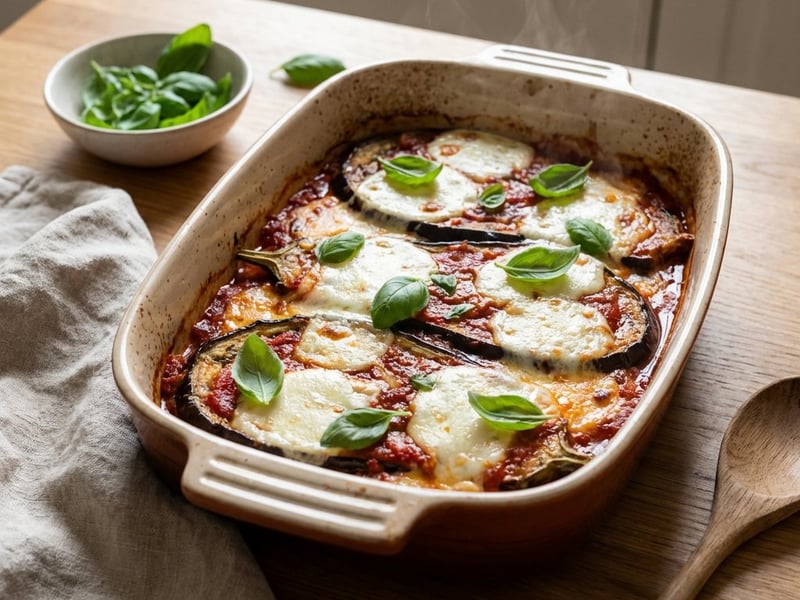 Baked Eggplant with Mozzarella