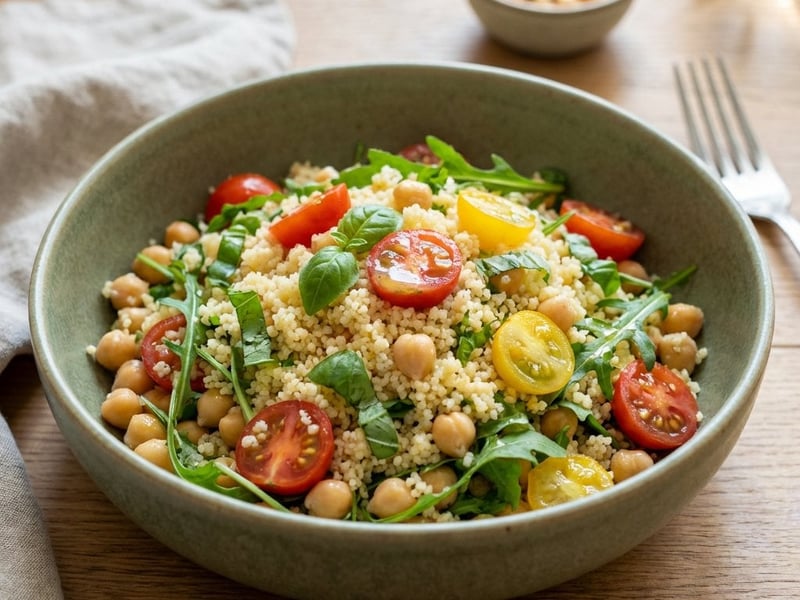 Couscous with Chickpeas and Tomatoes