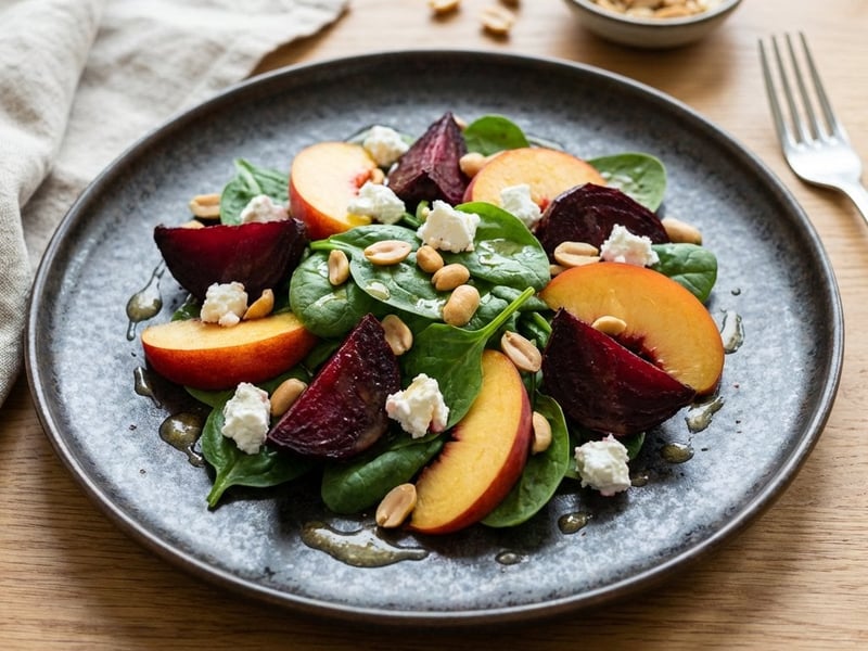 Chicken Salad with Beetroot and Nectarine