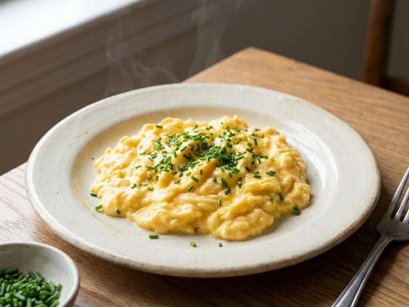 Creamy Scrambled Eggs with Chives