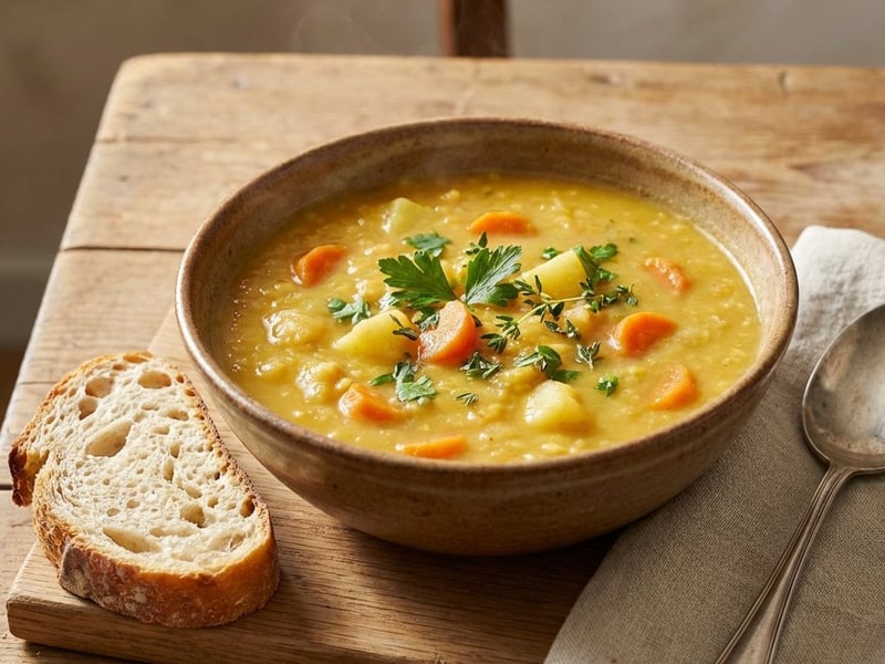 Classic Pea Soup with Root Vegetables