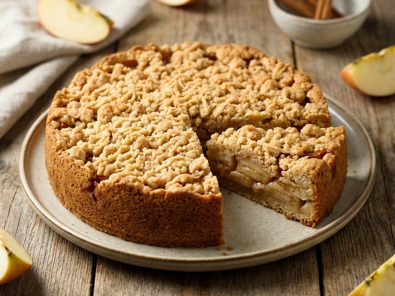 Apple Cake with Grated Shortcrust Pastry