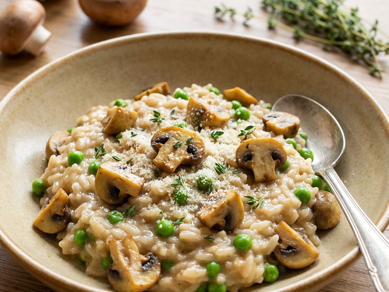 Vegan Mushroom Risotto