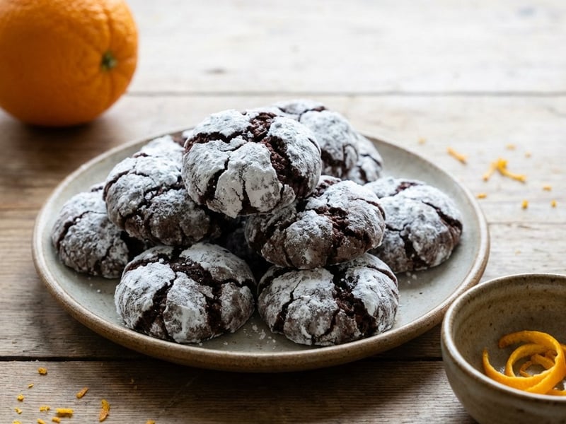 Orange Crinkle Cookies