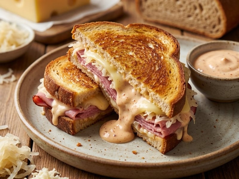 Classic Reuben Sandwich with Sauerkraut